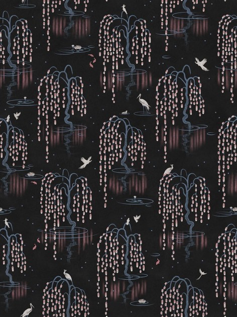 Divine Savages DVS096 Kyoto Blossom Blach Cherry - tapeta z motywem parku