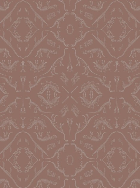 Divine Savages DVS104 Prehistoria Terracotta - tapeta dinozaury