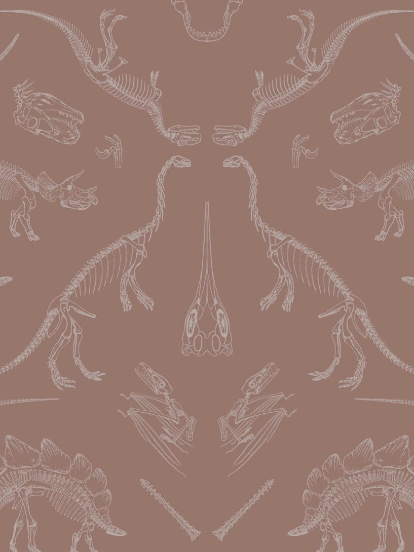 Divine Savages DVS104 Prehistoria Terracotta - tapeta dinozaury