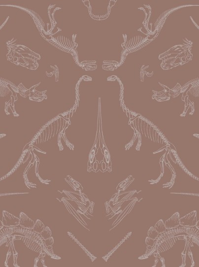 Divine Savages DVS104 Prehistoria Terracotta - tapeta dinozaury