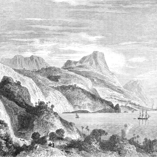 Casadeco Beauty Full Image Fontainebleau Panoramique Voyage 81820101 - mural z panoramą gór i morza