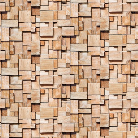 Casadeco 86082548 Beauty Full Image 2 CAD Woods Panoramique Cubes - mural kostki