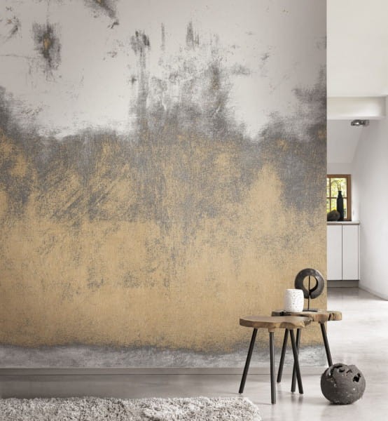 Casadeco 87071409 Beauty Full Image 2 CAD Warehouse - mural imitujący postarzaną ścianę