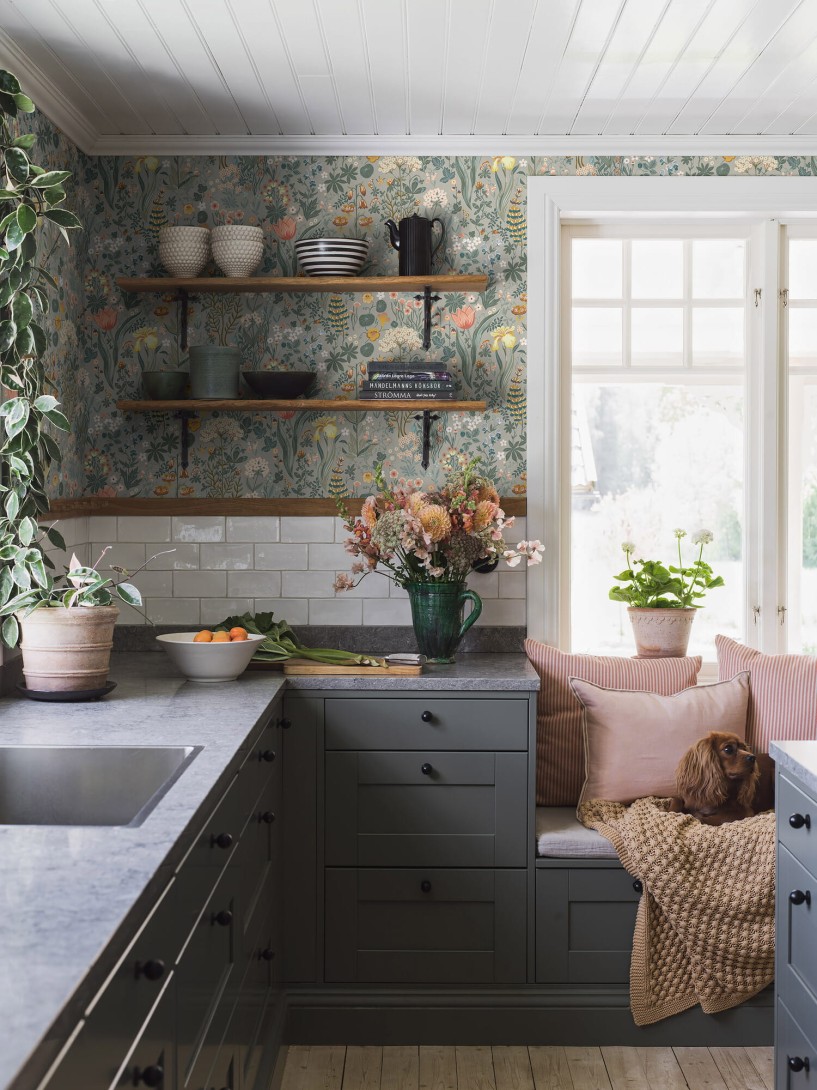 Boras Tapeter 2054 New Heritage Blomsterhav - tapeta w kwiaty