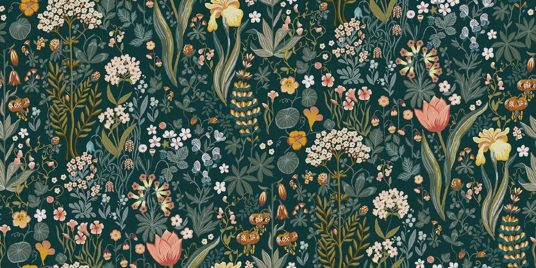 Boras Tapeter 2055 New Heritage Blomsterhav - tapeta w kwiaty
