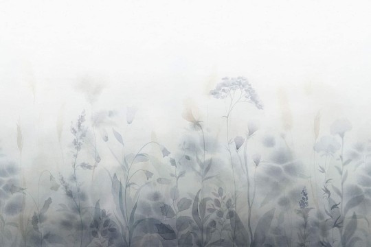 Sandberg 662-26 Kolonin Vilda Misty Blue - mural poranna mgła na łące