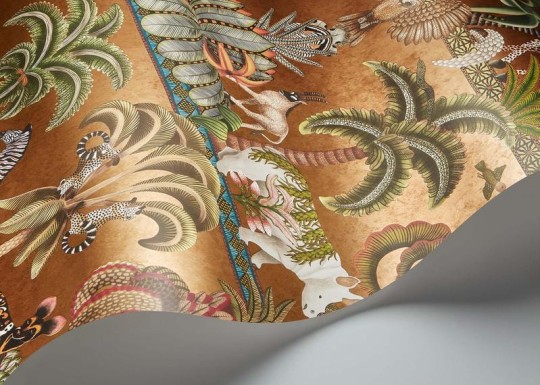 Cole & Son Ardmore - Jabula 119/5025 Afrika Kingdom - tapeta królestwo zwierząt