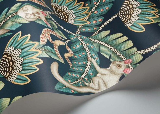 Cole & Son Ardmore - Jabula 119/7034 Bush Baby - tapeta lemurek myszaty