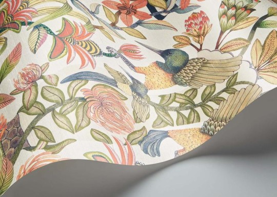 Cole & Son Ardmore - Jabula 119/10045 Protea Garden Silk - tapeta jedwabna ogród
