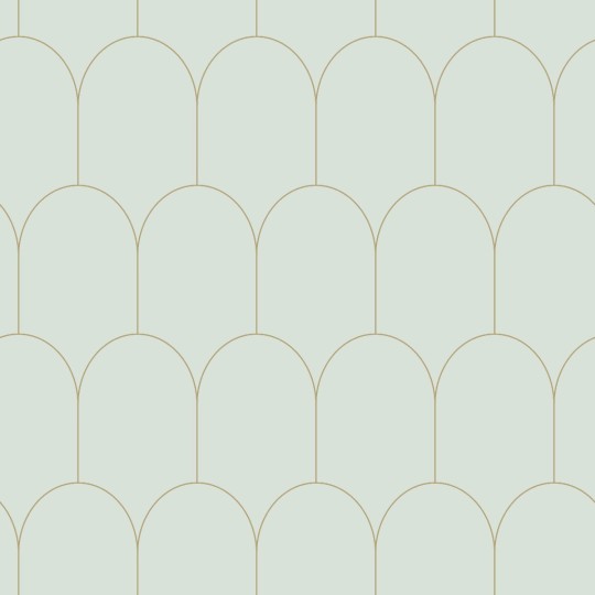 Tapeta Esta Art Deco 139202 Motif Mint Green and Gold