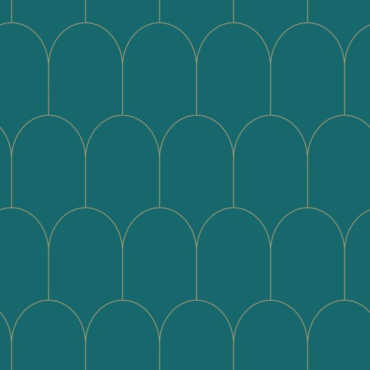 Tapeta Esta Art Deco 139205 Motif Teal and Gold