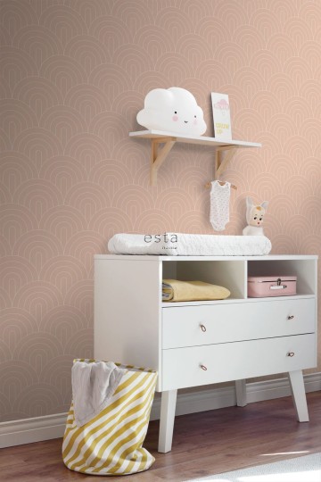 Tapeta Esta Art Deco 139218 Motif Peach Pink