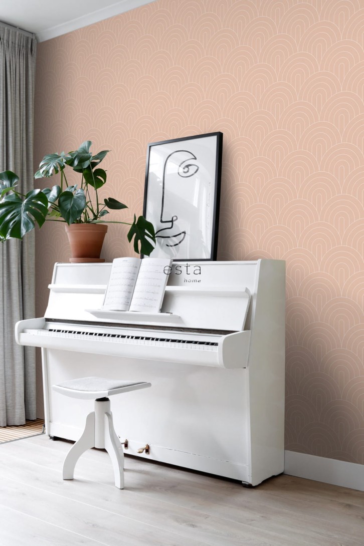 Tapeta Esta Art Deco 139218 Motif Peach Pink