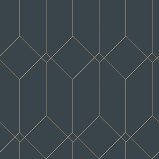 Tapeta Esta Art Deco 139225 Motif Dark Blue and Gold