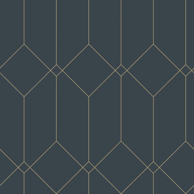 Tapeta Esta Art Deco 139225 Motif Dark Blue and Gold