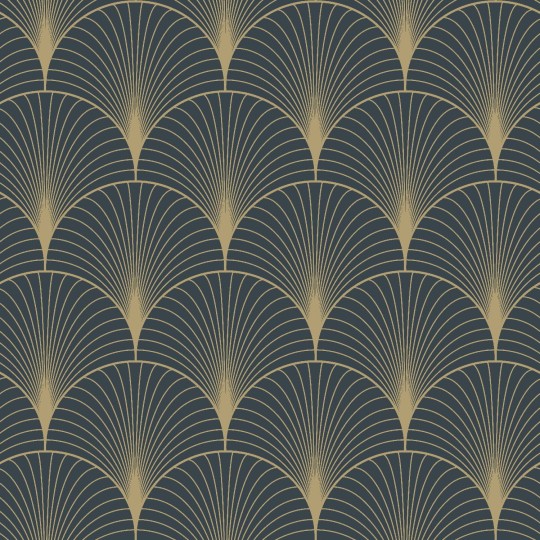 Tapeta Esta Art Deco 139231 Motif Dark Blue and Gold