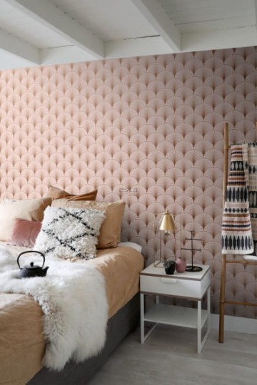 Tapeta Esta Art Deco 139229 Motif Soft Pink and Rose Gold