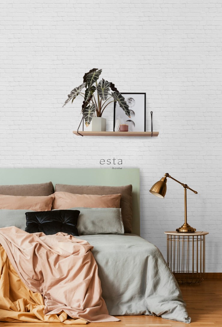 Tapeta Esta Art Deco 139192 Bricks Light Grey