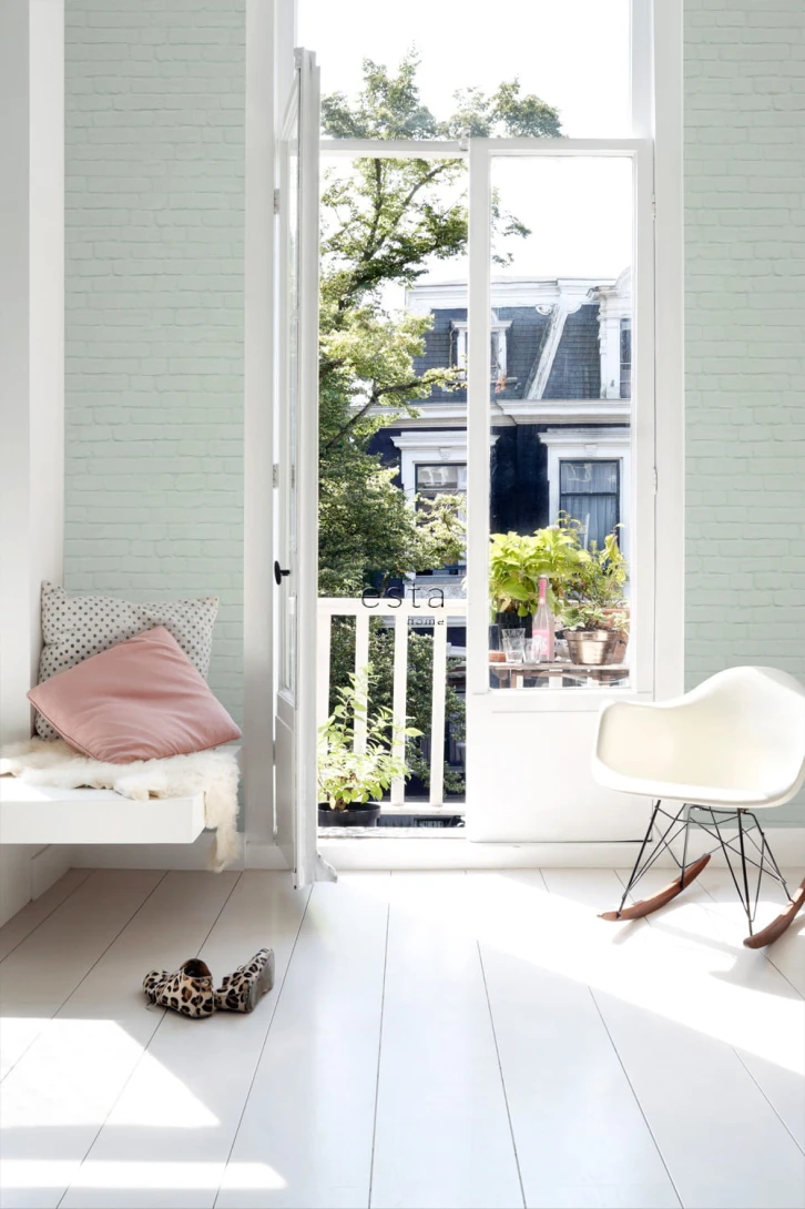 Tapeta Esta Art Deco 139193 Bricks Mint Green