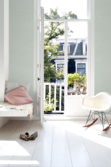 Tapeta Esta Art Deco 139193 Bricks Mint Green