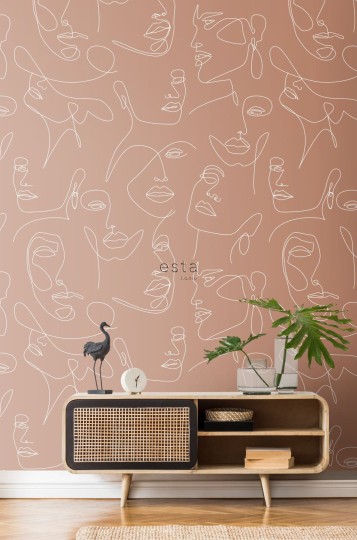Mural Esta Art Deco 158960 Faces