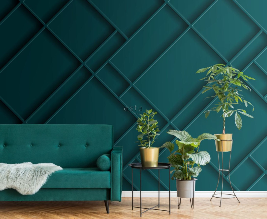 Mural Esta Art Deco 158964 Panelling Teal