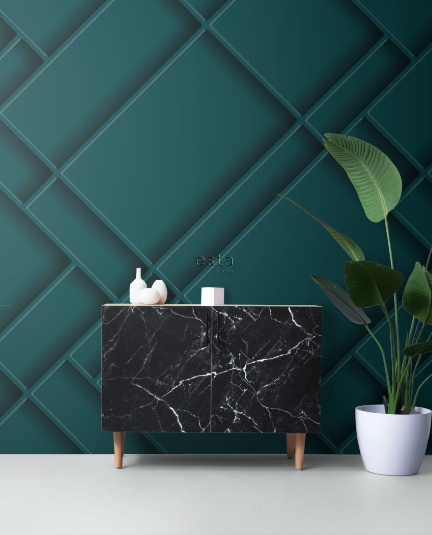 Mural Esta Art Deco 158964 Panelling Teal