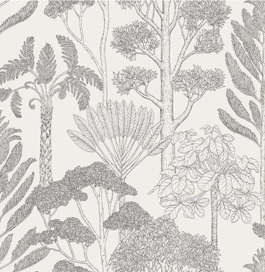 Tapeta Ferm LIVING Katie Scott Trees 1100861768 OffWhite Drzewa