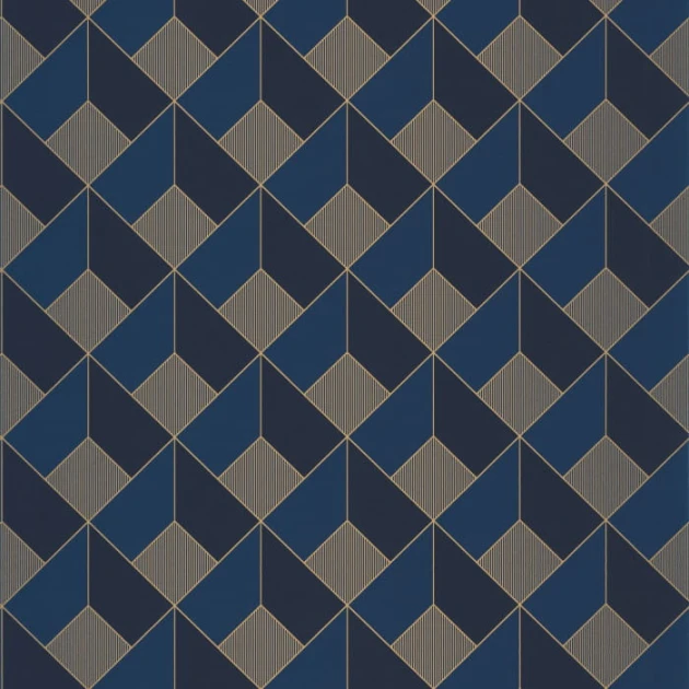 Caselio Only Blue 100126328 Spaces Square - tapeta geometryczna
