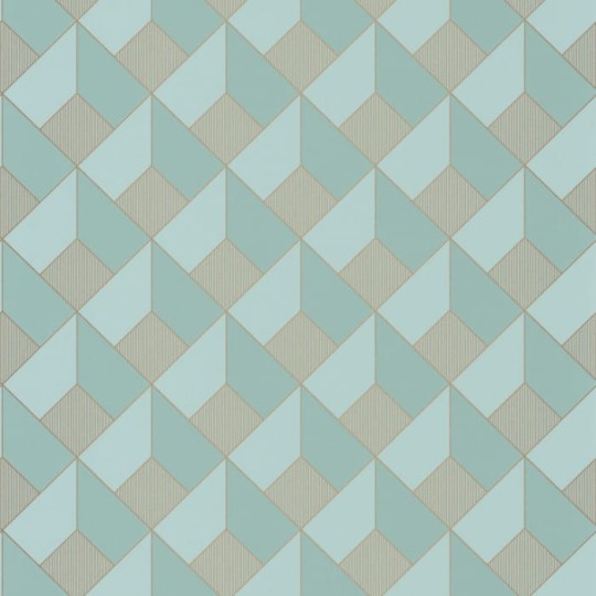 Caselio Only Blue 100126120 Spaces Square - tapeta geometryczna