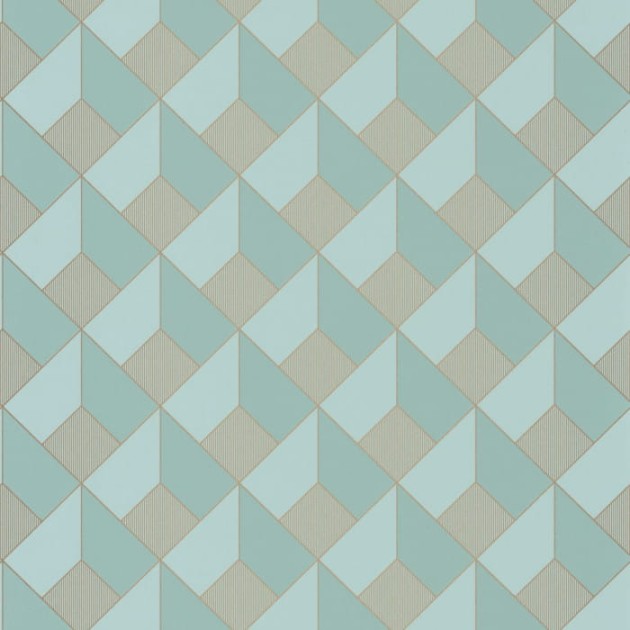 Caselio Only Blue 100126120 Spaces Square - tapeta geometryczna