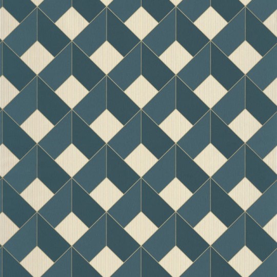 Caselio Only Blue 100126062 Spaces Square - tapeta geometryczna