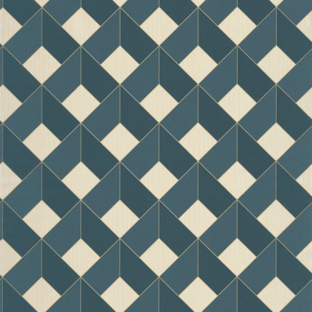Caselio Only Blue 100126062 Spaces Square - tapeta geometryczna