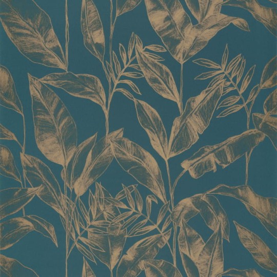 Caselio Only Blue 102636124 Delicate - tapeta roślinna