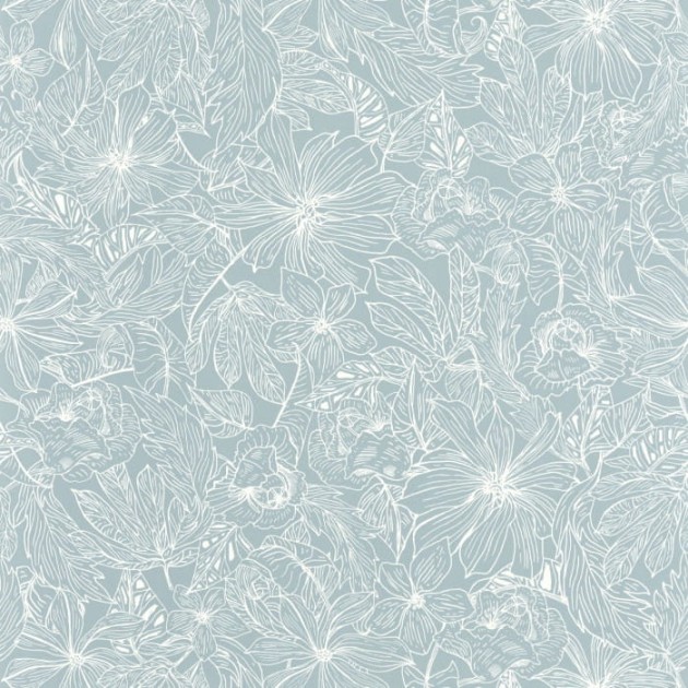 Caselio Only Blue 102686000 Tropical Sun - tapeta roślinna