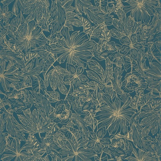 Caselio Only Blue 102686123 Tropical Sun - tapeta roślinna