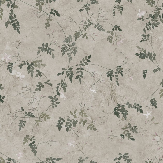 Sandberg Jordnara S10112 Irene Olive Green - tapeta gałązki