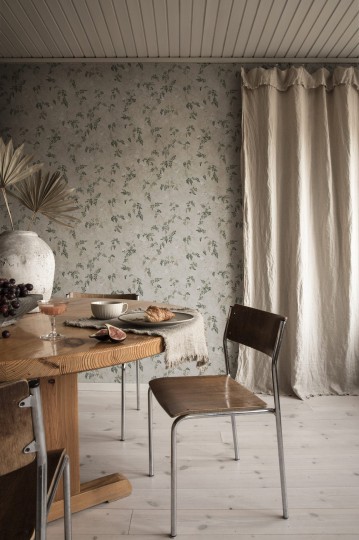 Sandberg Jordnara S10112 Irene Olive Green - tapeta gałązki