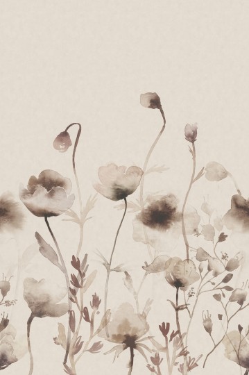 Sandberg S10107 Jordnara Morangen Hazel - mural w kwiaty maku