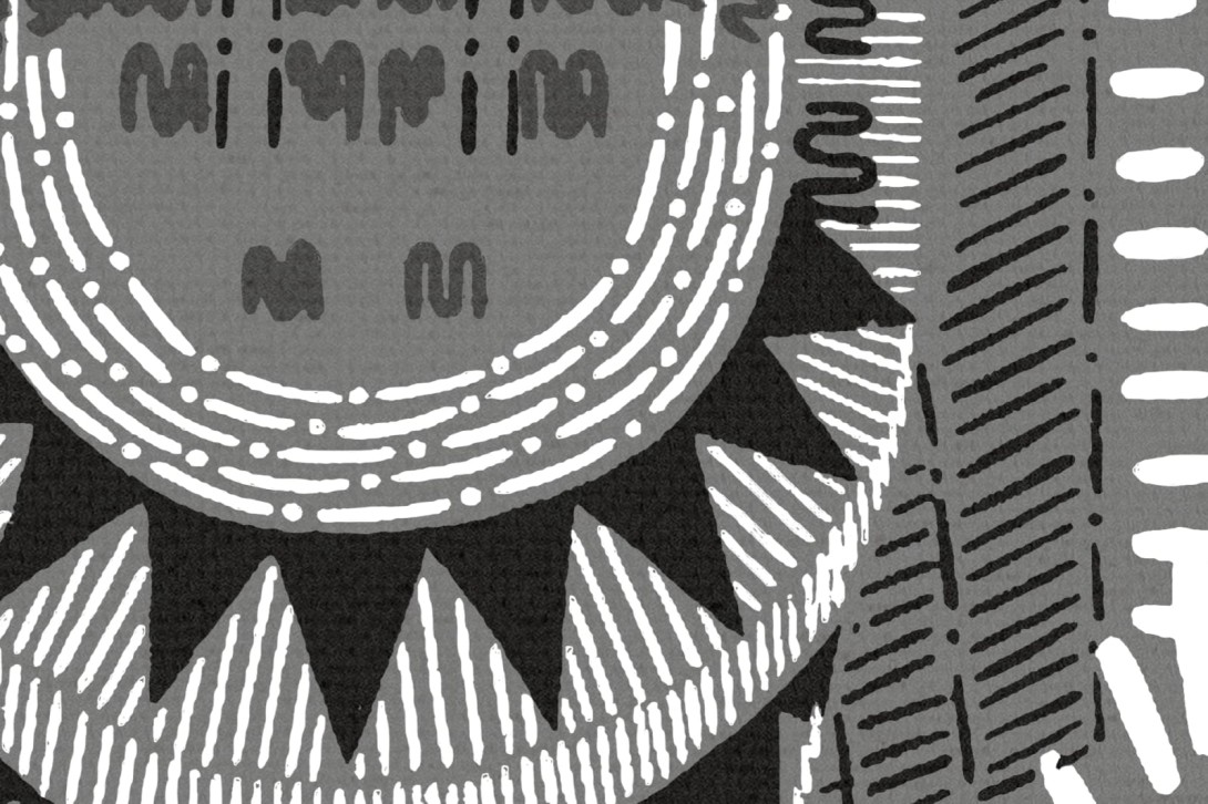 Fototapeta Rebel Walls Zandra Rhodes R17962 Manhattan Graphite - tapeta drapacze chmur
