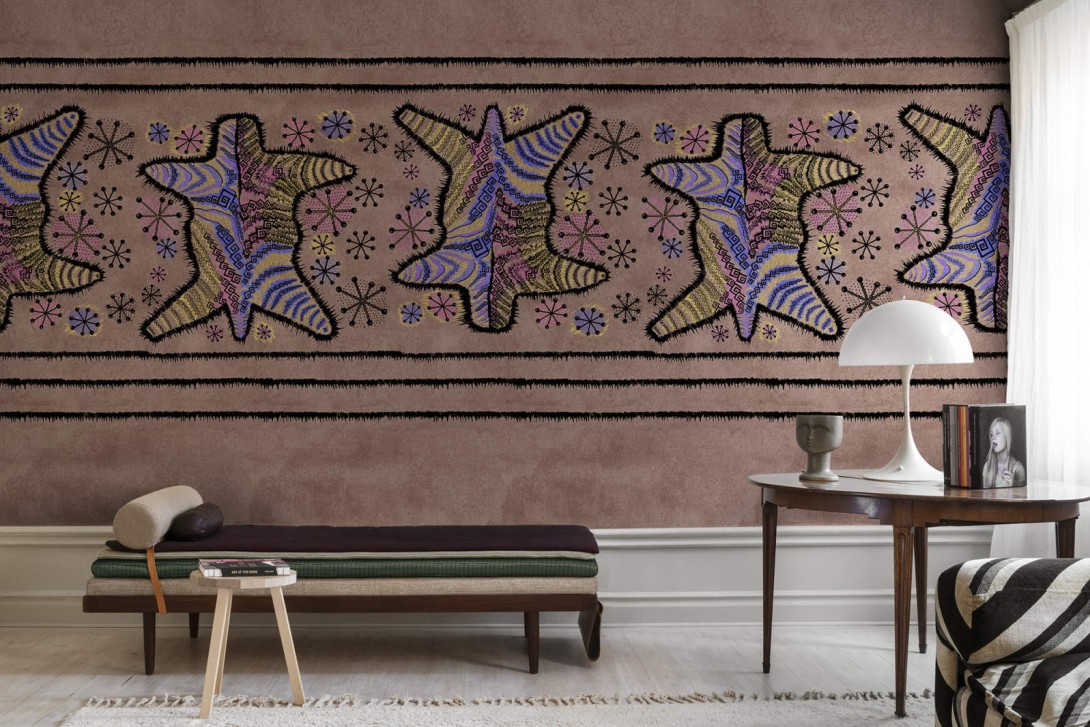 Fototapeta Rebel Walls Zandra Rhodes R17953 Zebra Skin Coco - tapeta zebra