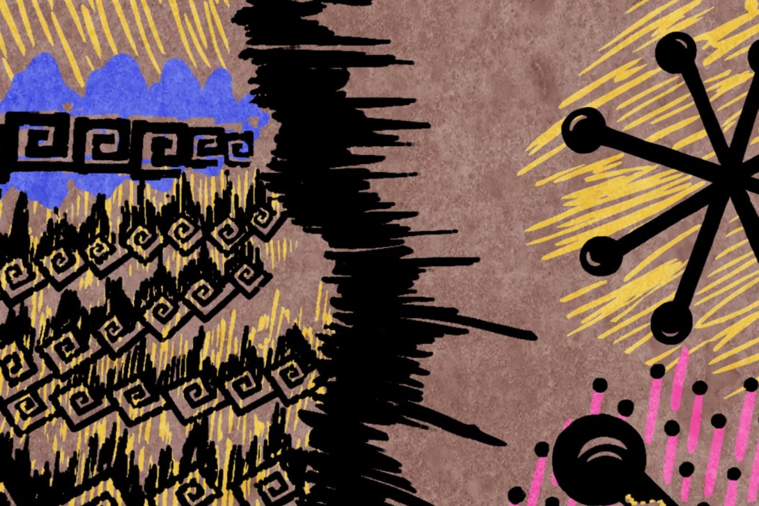 Fototapeta Rebel Walls Zandra Rhodes R17953 Zebra Skin Coco - tapeta zebra