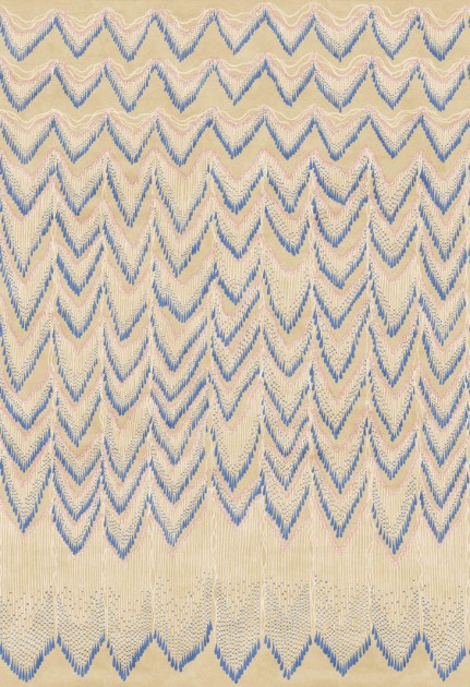 Fototapeta Rebel Walls Zandra Rhodes R17944 Fringed Follies Dawn Custard - tapeta frędzle