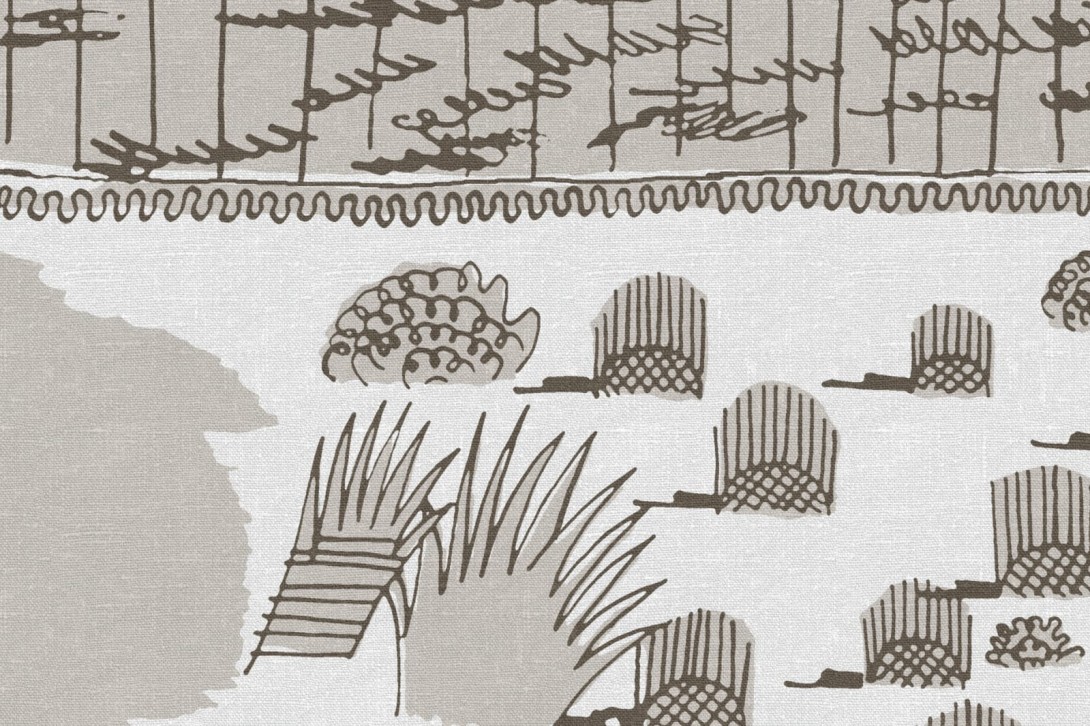 Fototapeta Rebel Walls Zandra Rhodes R17931 Ayers Rock Desert - tapeta trawa spinifex