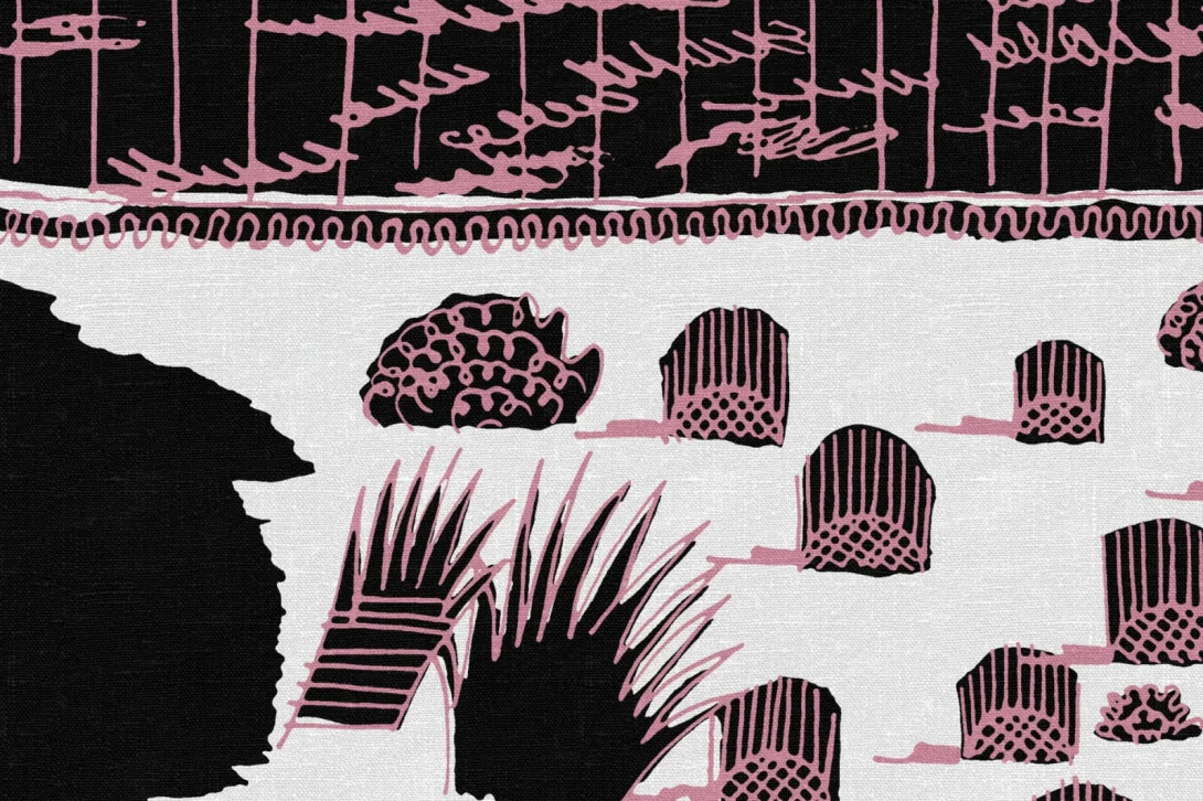 Fototapeta Rebel Walls Zandra Rhodes R17933 Ayers Rock Sunrise - tapeta trawa spinifex