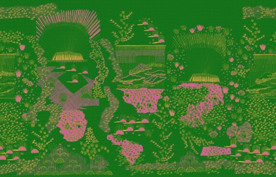 Fototapeta Rebel Walls Zandra Rhodes R17934 Ayers Rock Grass - tapeta trawa spinifex