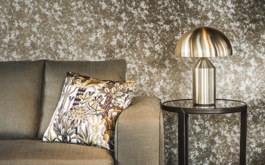 Dutch Walltextile Company 90 Sophisticated Nature Pietra - tapeta metaliczna o strukturze szczotkowanego aksamitu