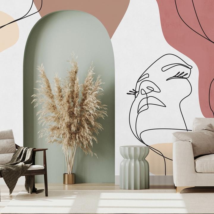 Wall Art Layla Maroon - mural kobieta