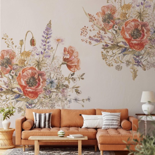 Wall Art 2021/2022 Fiori Due - mural w bukiety