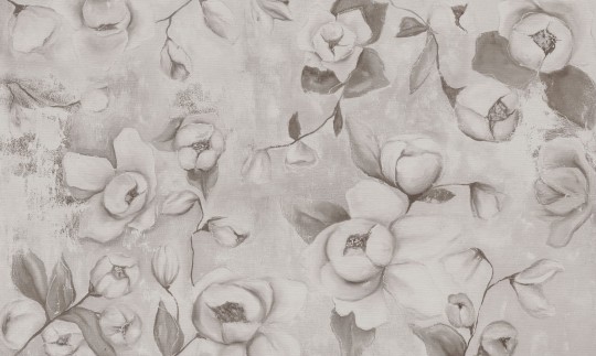 Wall Art Kotone Beige - mural w kwiaty